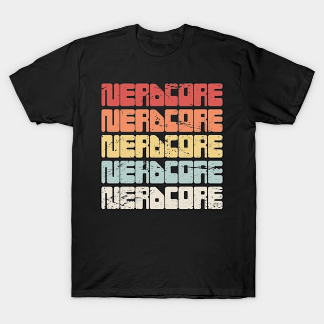 Nerdcore - Nerdy & Geeky Hip Hop Music T-Shirt by Wizardmode